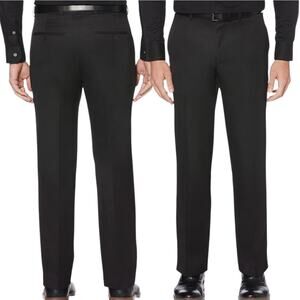 NEW Perry Ellis Portfolio Men's Modern Fit Dress Pants Black 30x32